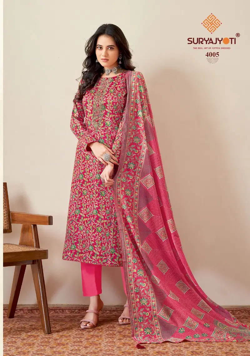 Kalki Vol 4 By Suryajyoti Jam Satin Dress Material Catalog
